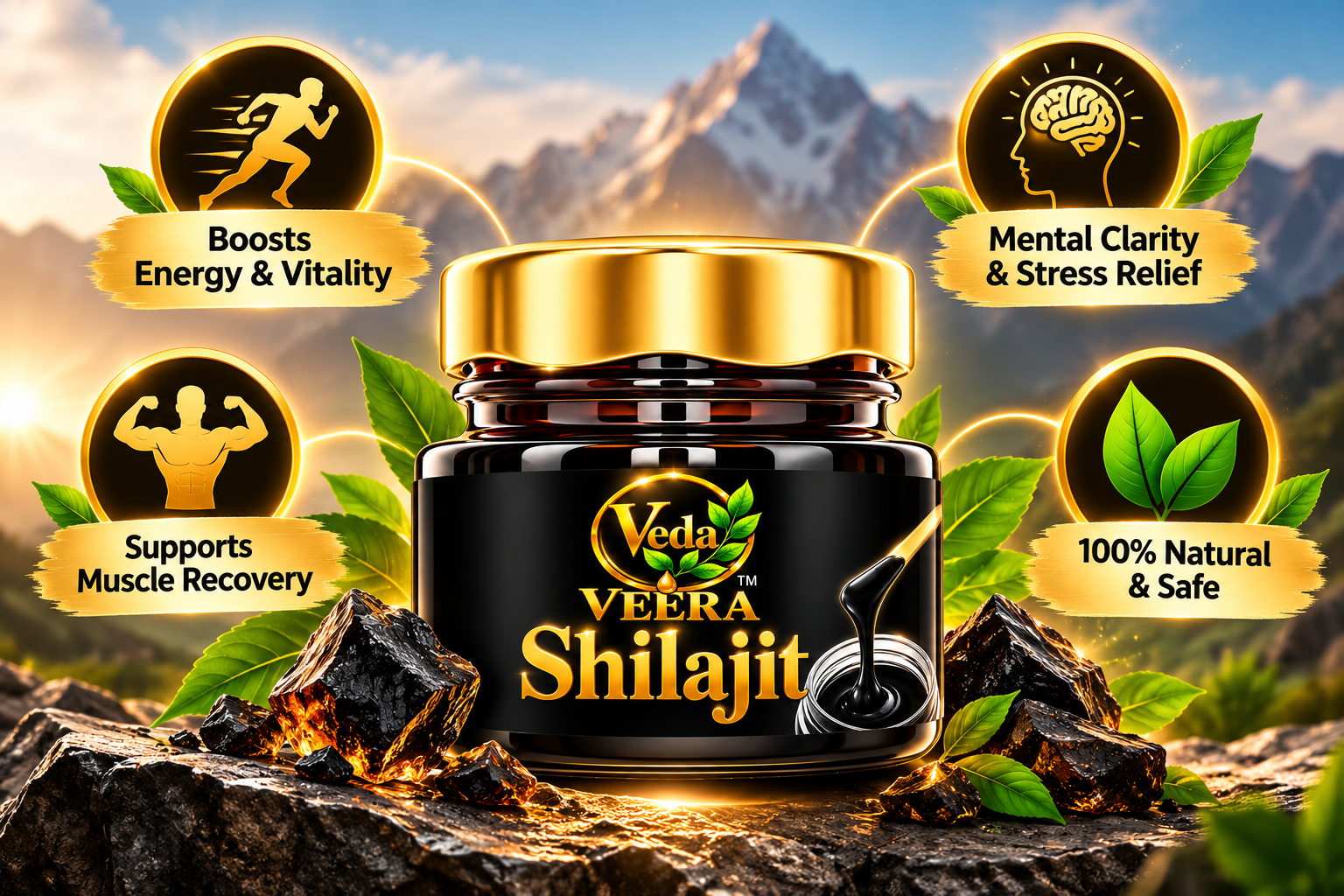 Veda Veera Shilajit Mountain Wellness Ad